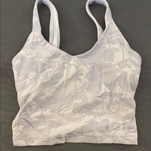 Women's White lululemon Camouflage Aline Tank Top